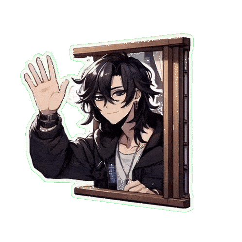 Illustration of Saru waving